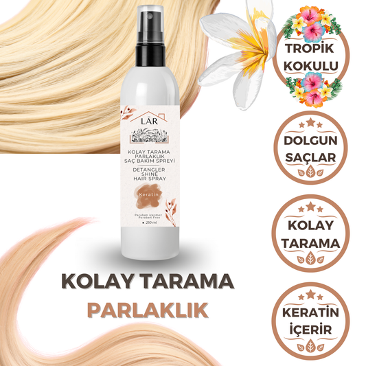 Kolay Tarama Parlaklık Saç Bakım Spreyi - 210ml