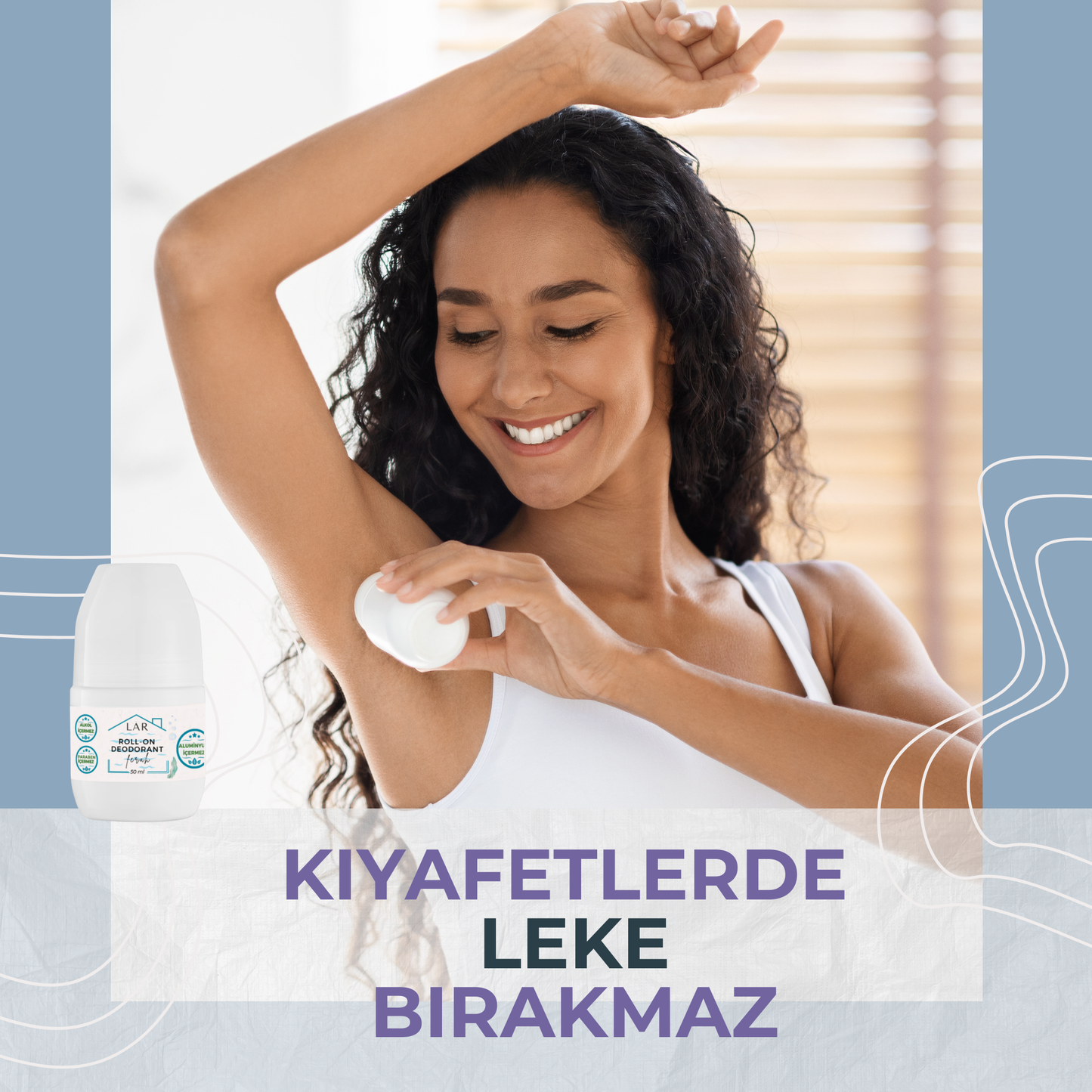 3’lü Avantajlı Set - Aluminyumsuz, Alkolsüz, Parabensiz Unisex Vegan Ferah Roll-on Deodorant