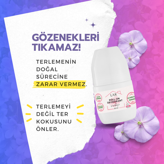 2'li Avantajlı Set - Aluminyumsuz, Alkolsüz, Parabensiz Çiçeksi Roll-on Deodorant