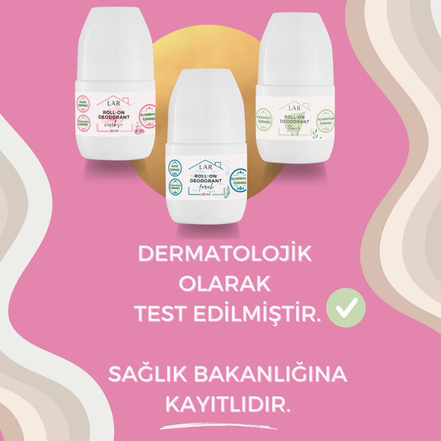 2'li Avantajlı Set - Aluminyumsuz, Alkolsüz, Parabensiz Çiçeksi Roll-on Deodorant