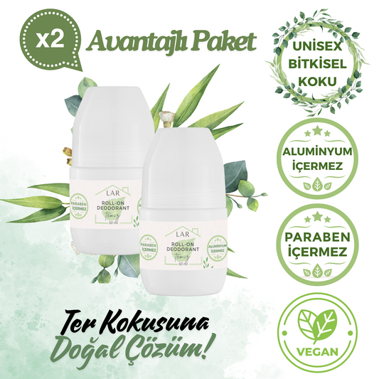 2’li Avantajlı Set - Aluminyumsuz, Parabensiz Temiz Roll-on Deodorant