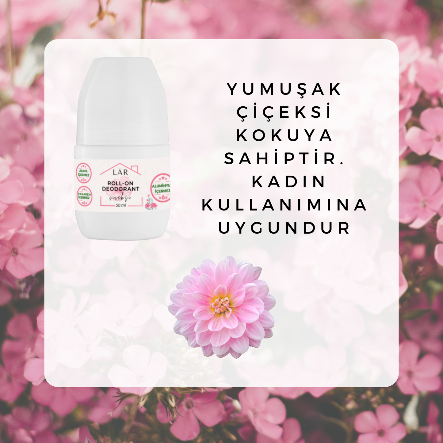 2’li Avantajlı Set - Aluminyumsuz, Parabensiz Temiz ve Çiçeksi Roll-on Deodorant