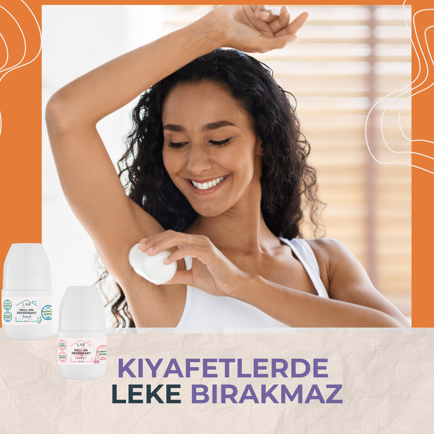 2’li Avantajlı Set - Aluminyumsuz, Parabensiz Temiz ve Çiçeksi Roll-on Deodorant