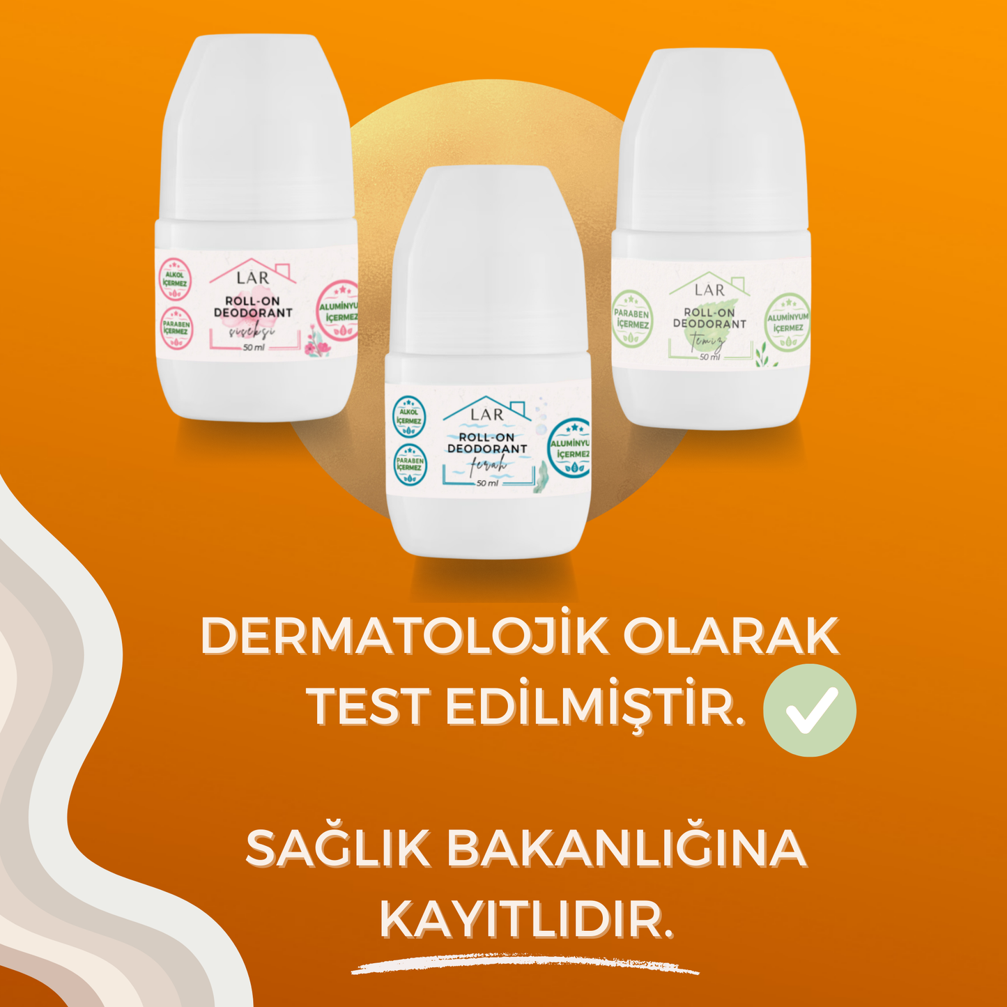 2’li Avantajlı Set - Aluminyumsuz, Parabensiz Temiz ve Çiçeksi Roll-on Deodorant